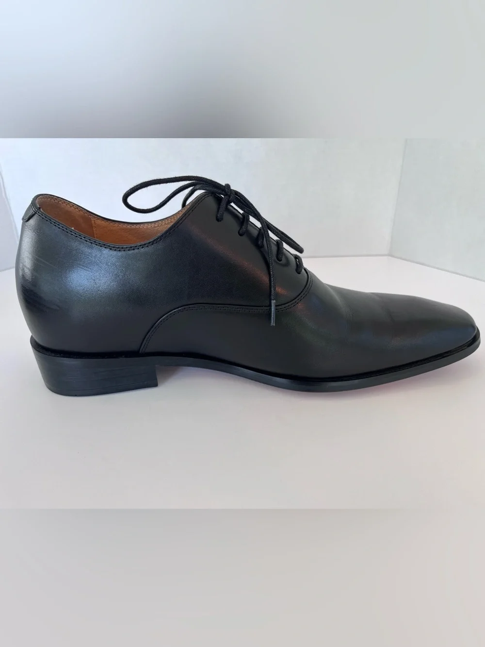 Chamaripa Men's Black Leather Elevator Dress Shoes